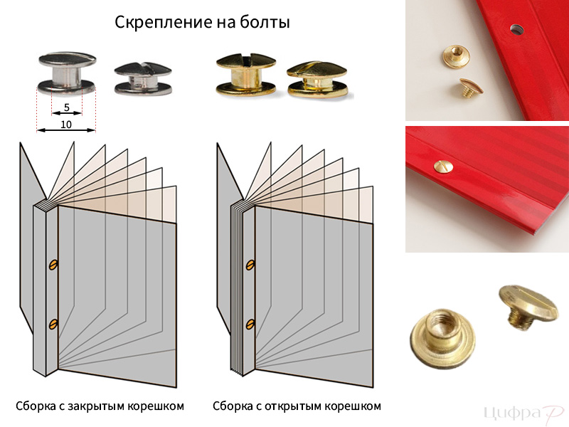 Скрепление на болты