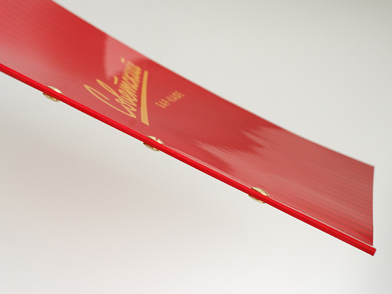 печать меню на болтах