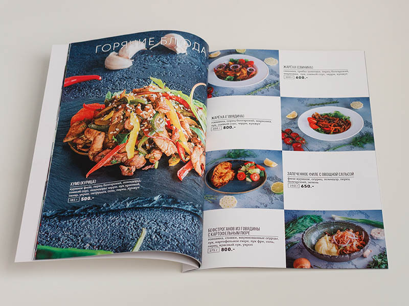 изготовление меню на болтах